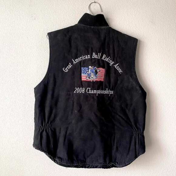 2008 Bull Riding Championship Embroidered Vest Jacket Small - Picture 1 of 5